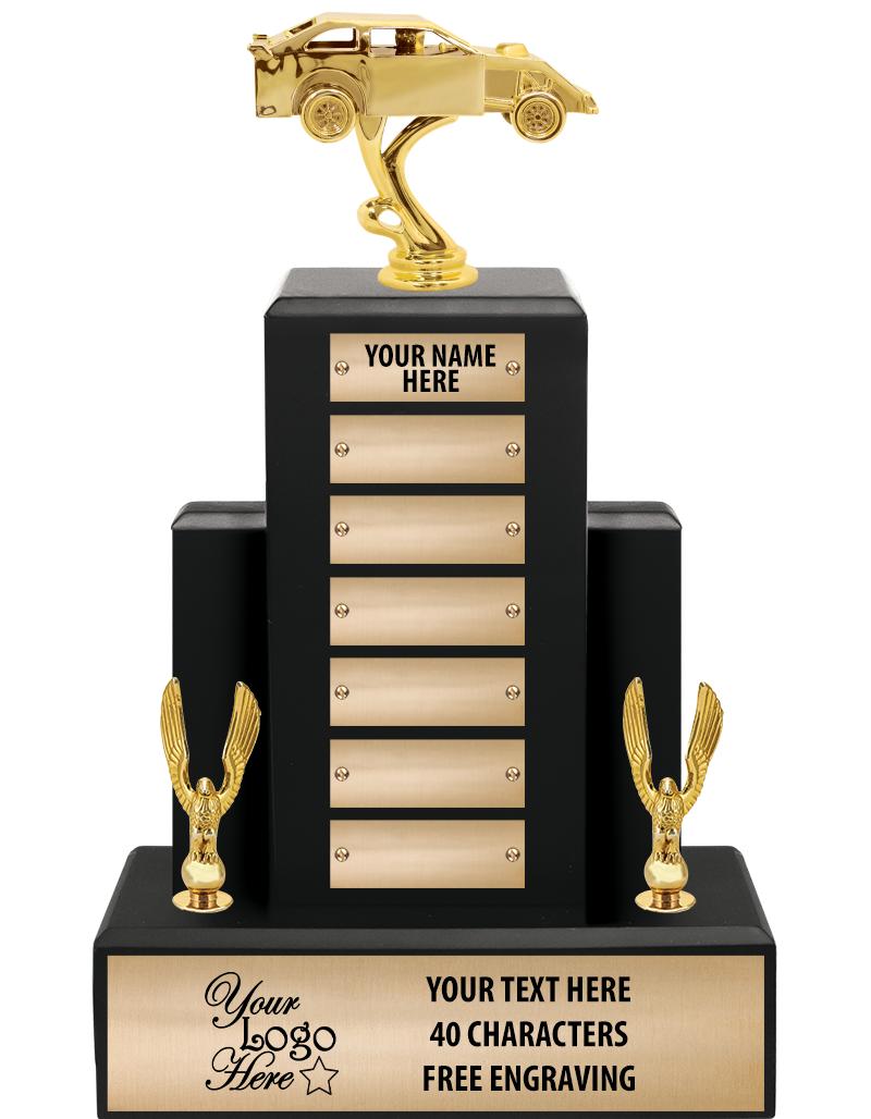 15.75" BLACK WOOD PPTL TROPHY