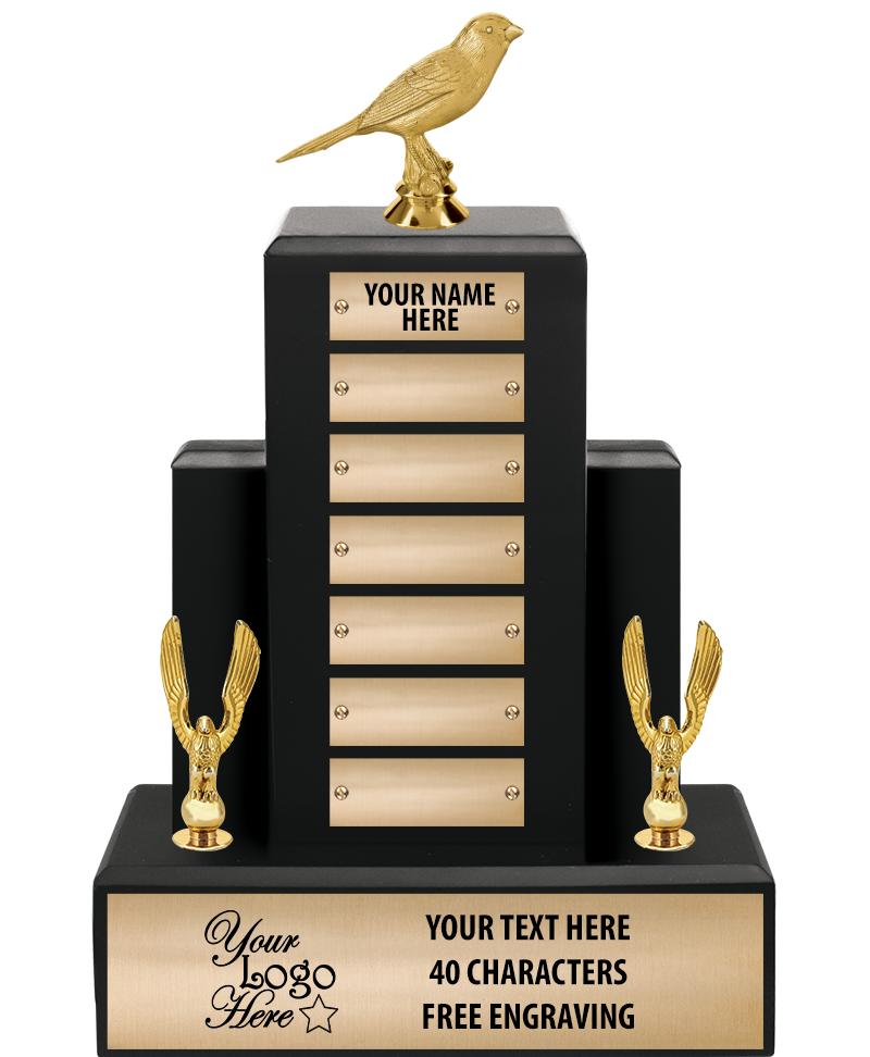 15.75" BLACK WOOD PPTL TROPHY