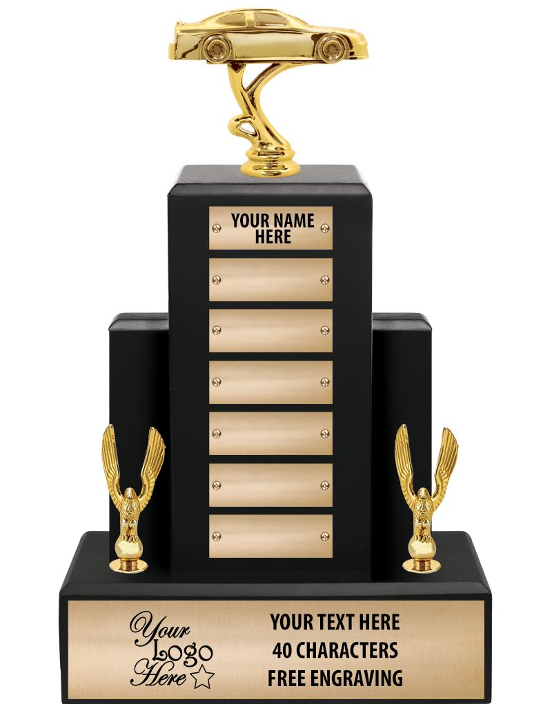 15.75" BLACK WOOD PPTL TROPHY