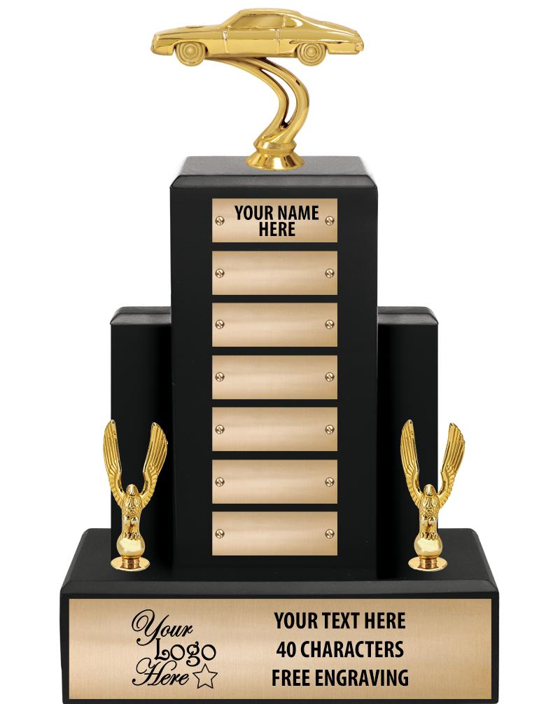 15.75" BLACK WOOD PPTL TROPHY