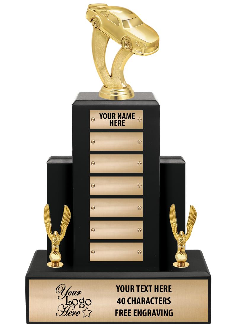 15.75" BLACK WOOD PPTL TROPHY