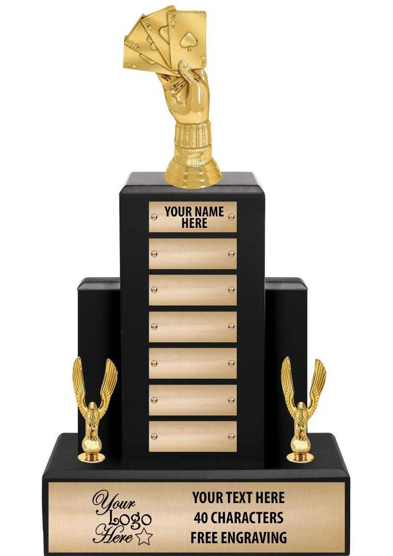 15.75" BLACK WOOD PPTL TROPHY