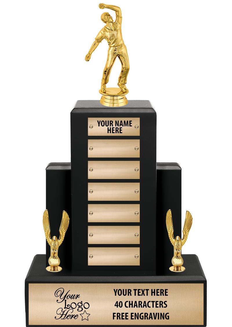 15.75" BLACK WOOD PPTL TROPHY