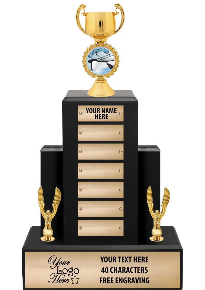 15.75" BLACK WOOD PPTL TROPHY