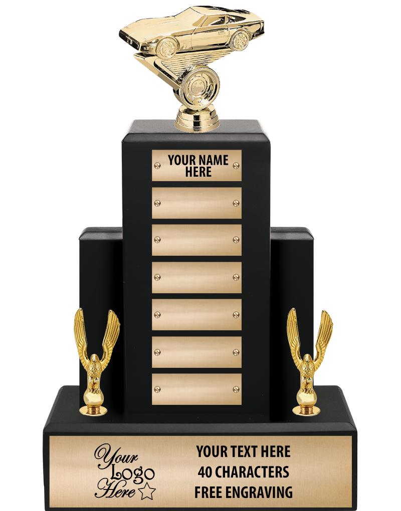 15.75" BLACK WOOD PPTL TROPHY