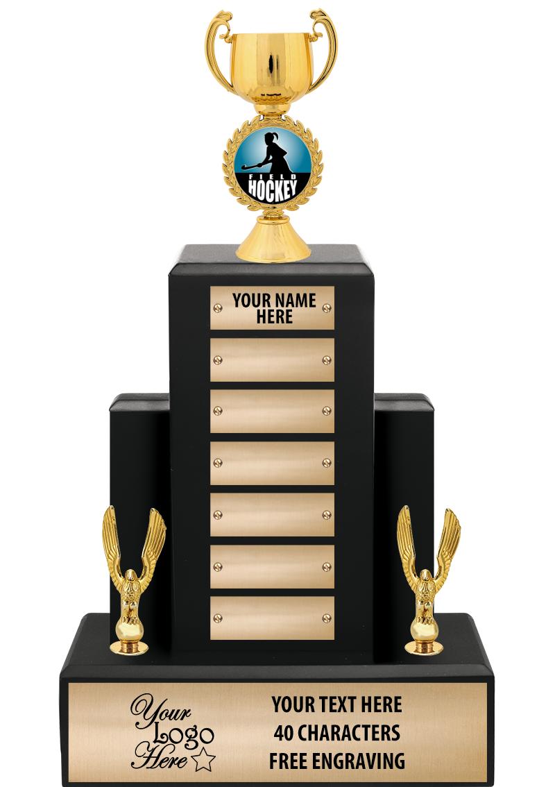 15.75" BLACK WOOD PPTL TROPHY