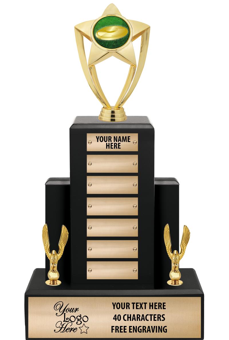 15.75" BLACK WOOD PPTL TROPHY