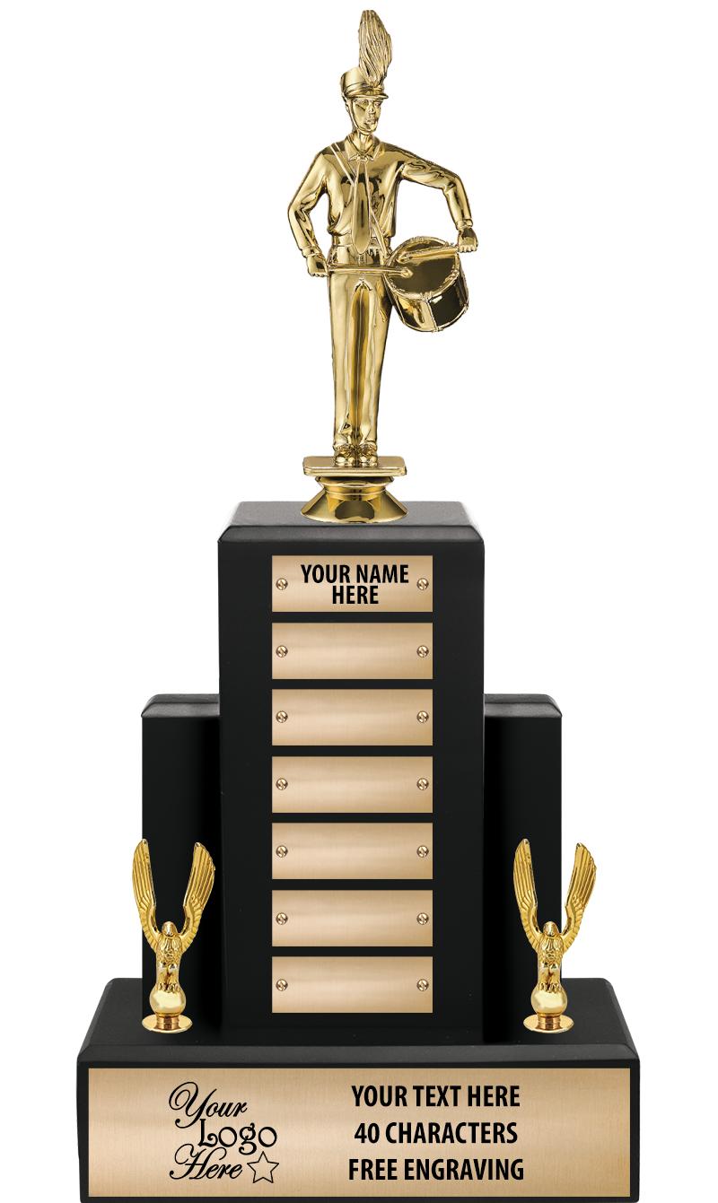 15.75" BLACK WOOD PPTL TROPHY