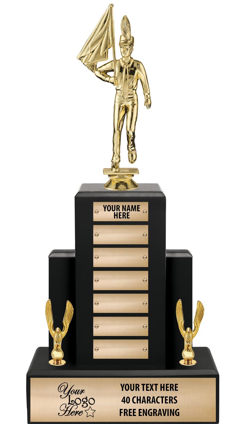 15.75" BLACK WOOD PPTL TROPHY