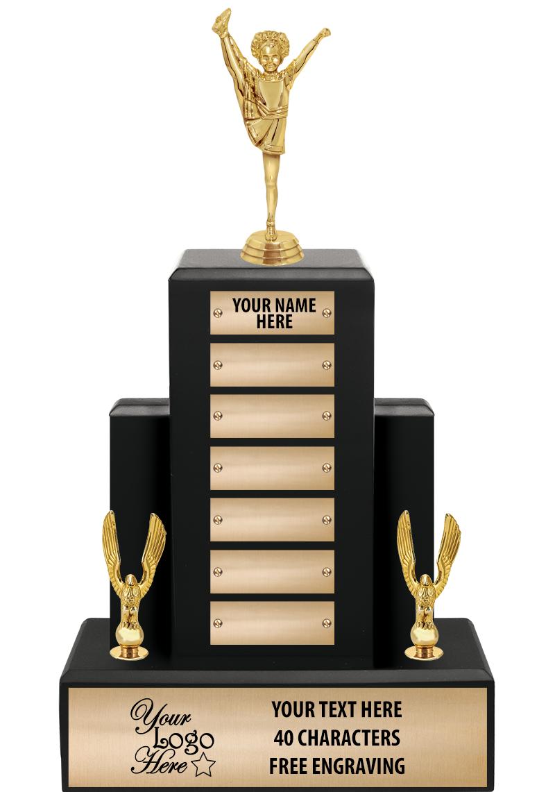 15.75" BLACK WOOD PPTL TROPHY