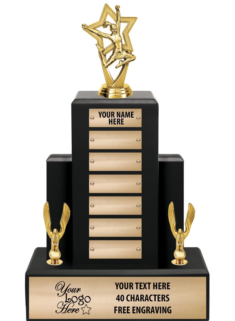 15.75" BLACK WOOD PPTL TROPHY