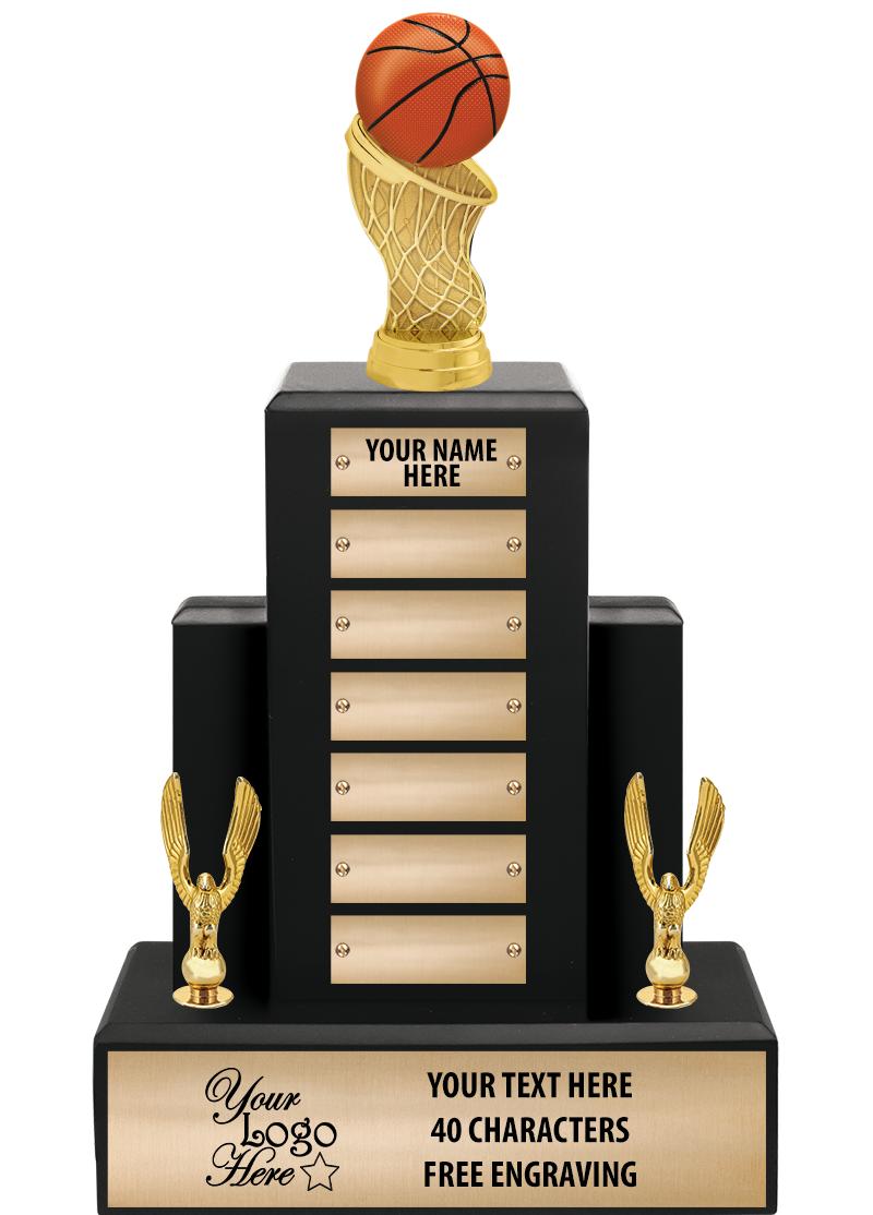 15.75" BLACK WOOD PPTL TROPHY