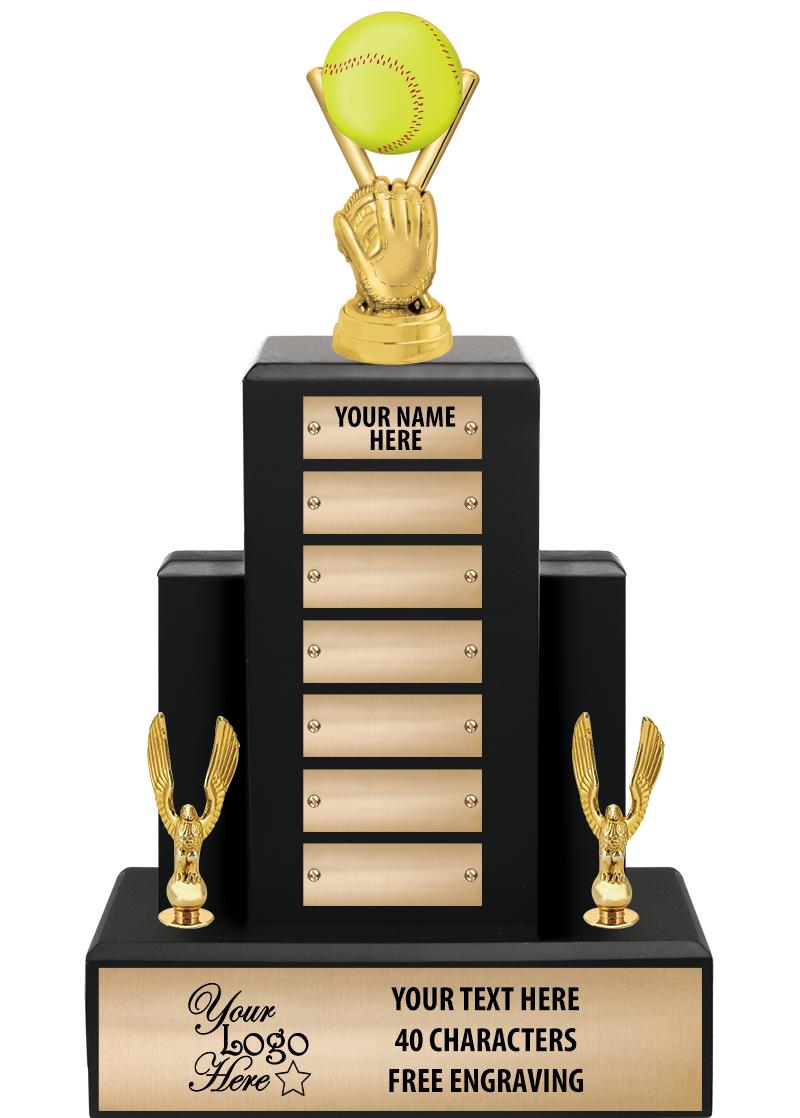 15.75" BLACK WOOD PPTL TROPHY