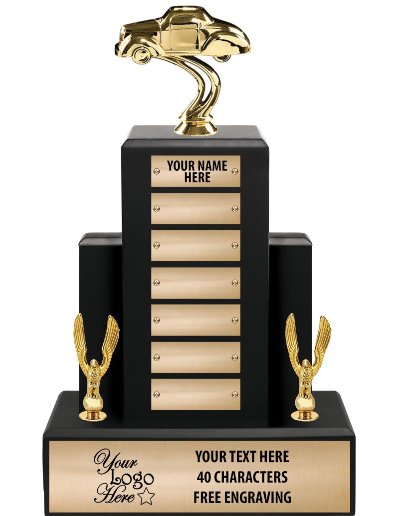 15.75" BLACK WOOD PPTL TROPHY