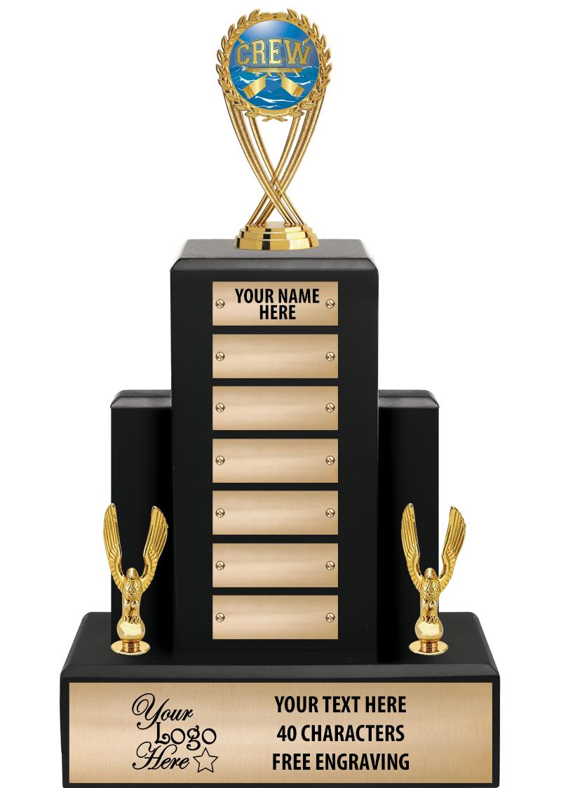 15.75" BLACK WOOD PPTL TROPHY