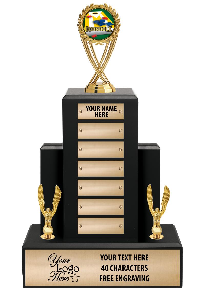 15.75" BLACK WOOD PPTL TROPHY