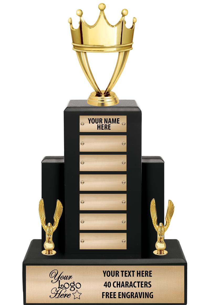 15.75" BLACK WOOD PPTL TROPHY