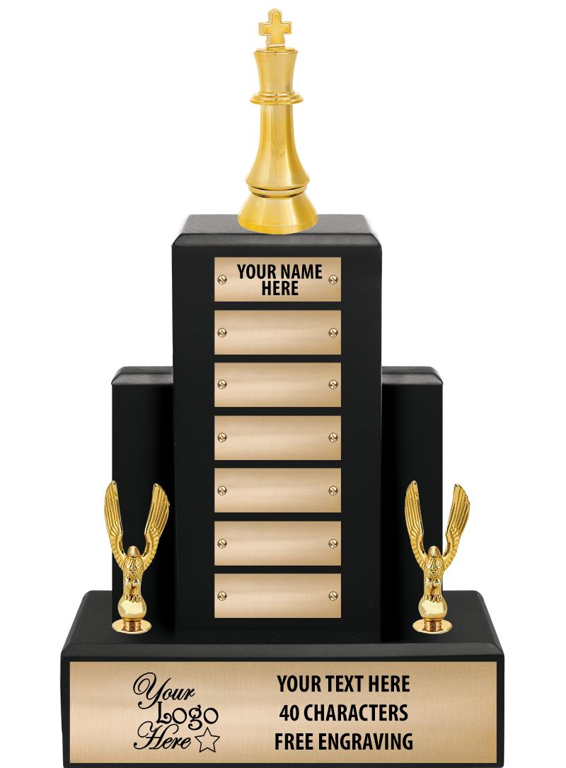 15.75" BLACK WOOD PPTL TROPHY