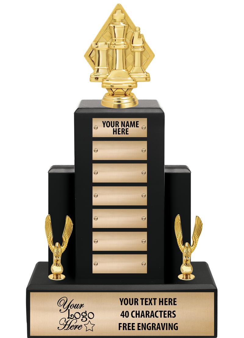 15.75" BLACK WOOD PPTL TROPHY