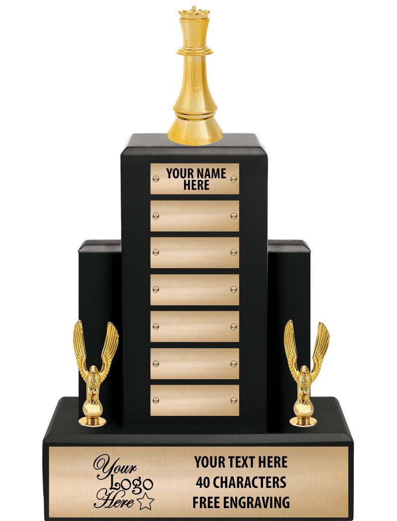 15.75" BLACK WOOD PPTL TROPHY