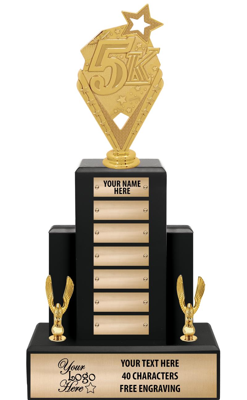 15.75" BLACK WOOD PPTL TROPHY