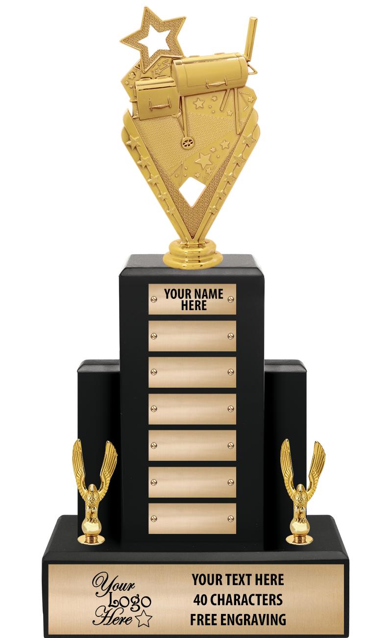 15.75" BLACK WOOD PPTL TROPHY