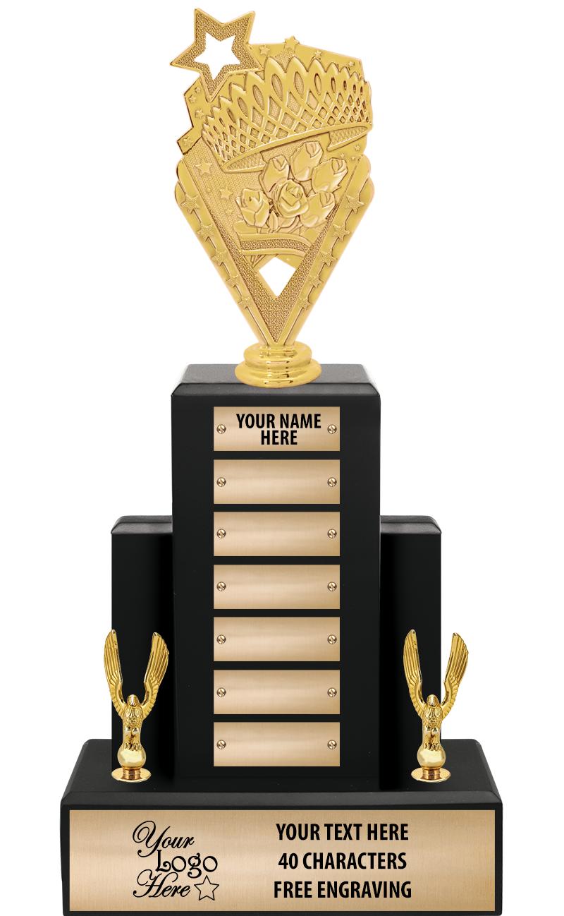 15.75" BLACK WOOD PPTL TROPHY