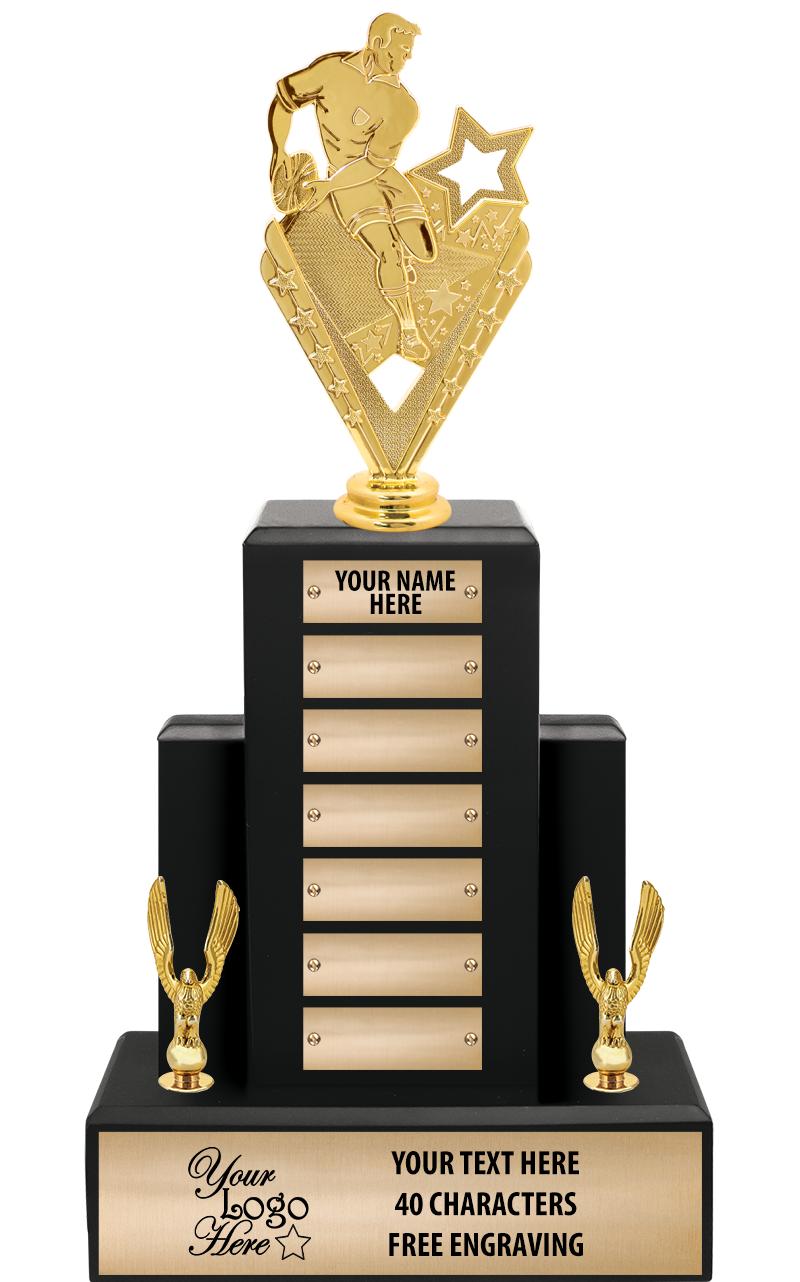 15.75" BLACK WOOD PPTL TROPHY