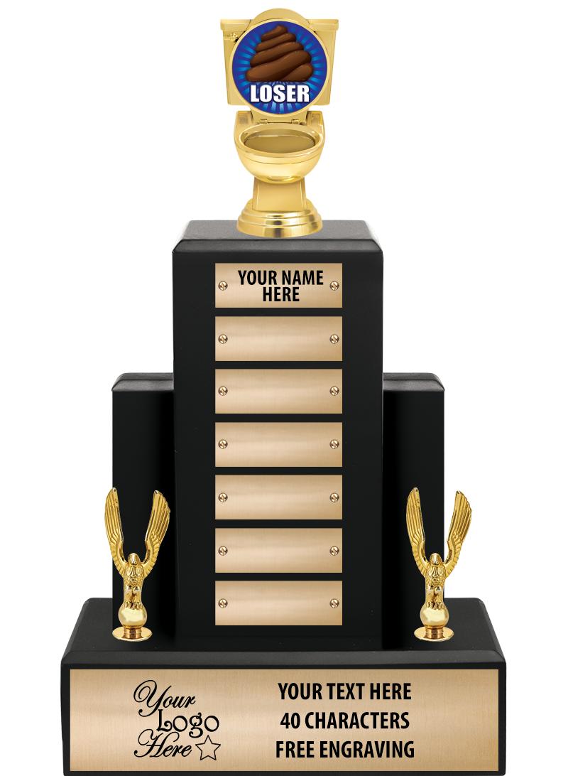 15.75" BLACK WOOD PPTL TROPHY