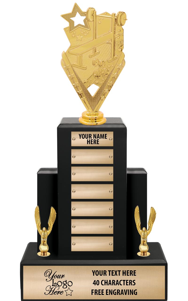 15.75" BLACK WOOD PPTL TROPHY