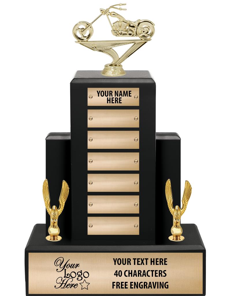 15.75" BLACK WOOD PPTL TROPHY