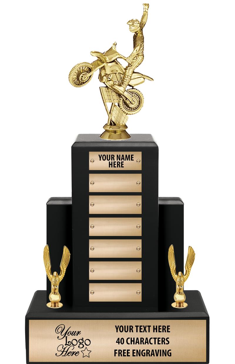 15.75" BLACK WOOD PPTL TROPHY