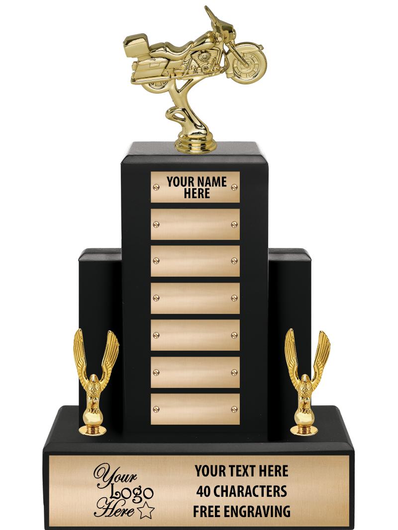 15.75" BLACK WOOD PPTL TROPHY