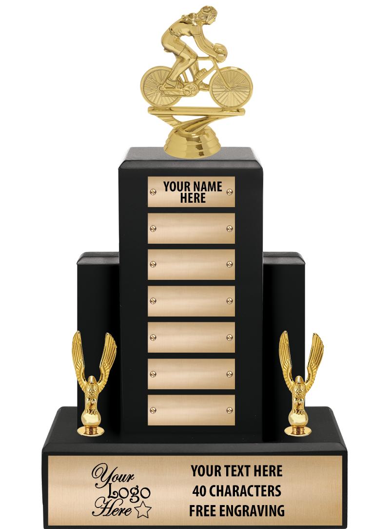 15.75" BLACK WOOD PPTL TROPHY