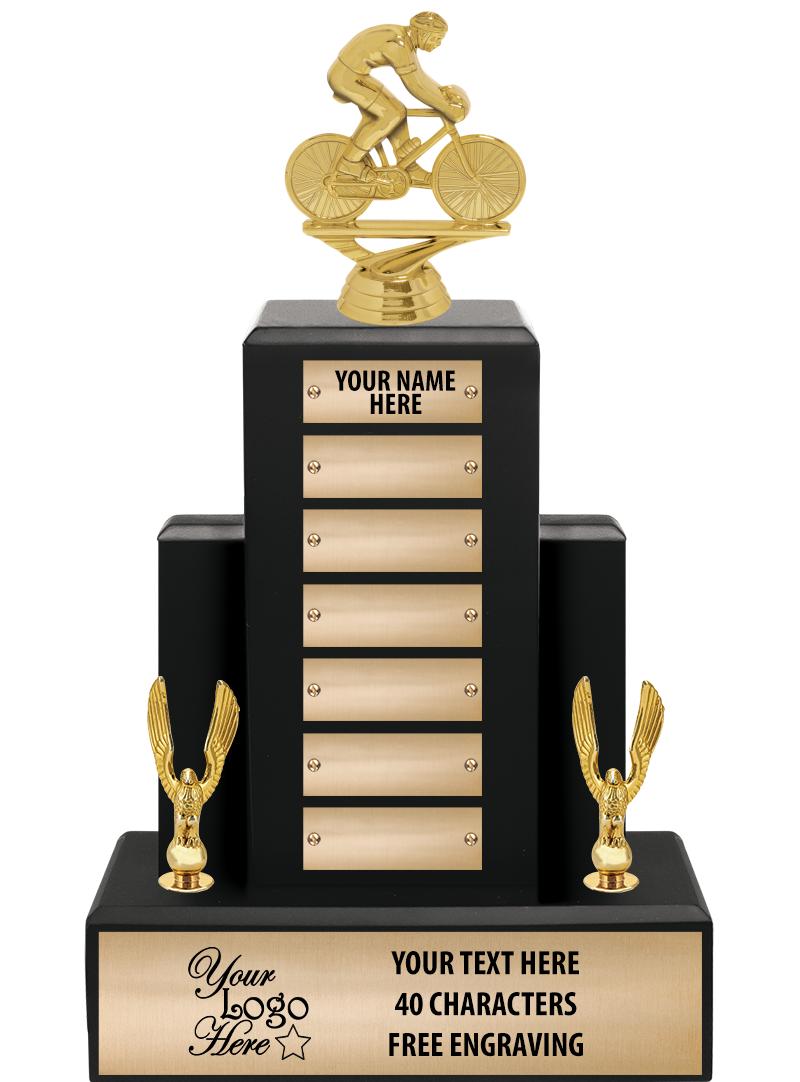 15.75" BLACK WOOD PPTL TROPHY