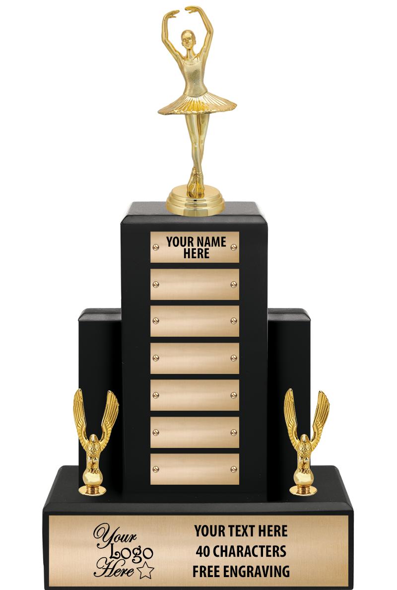 15.75" BLACK WOOD PPTL TROPHY