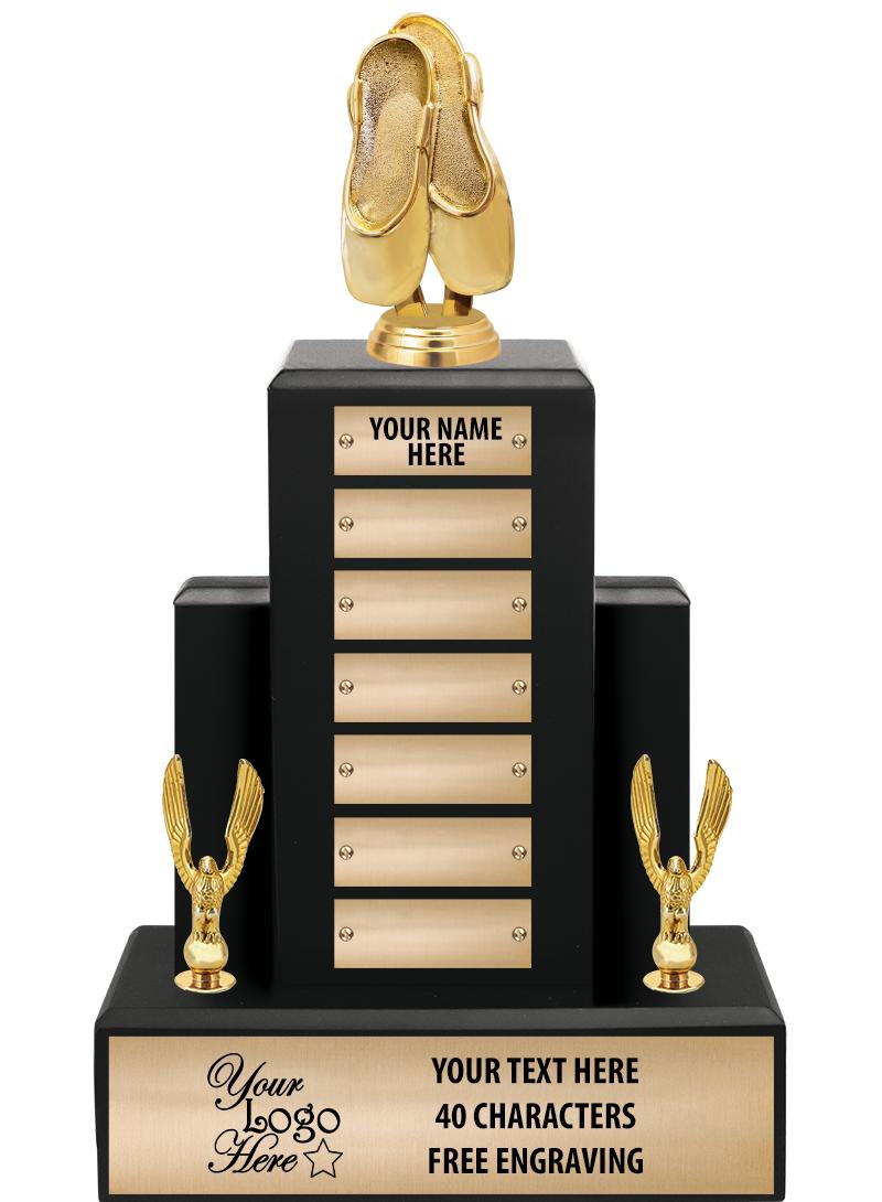 15.75" BLACK WOOD PPTL TROPHY