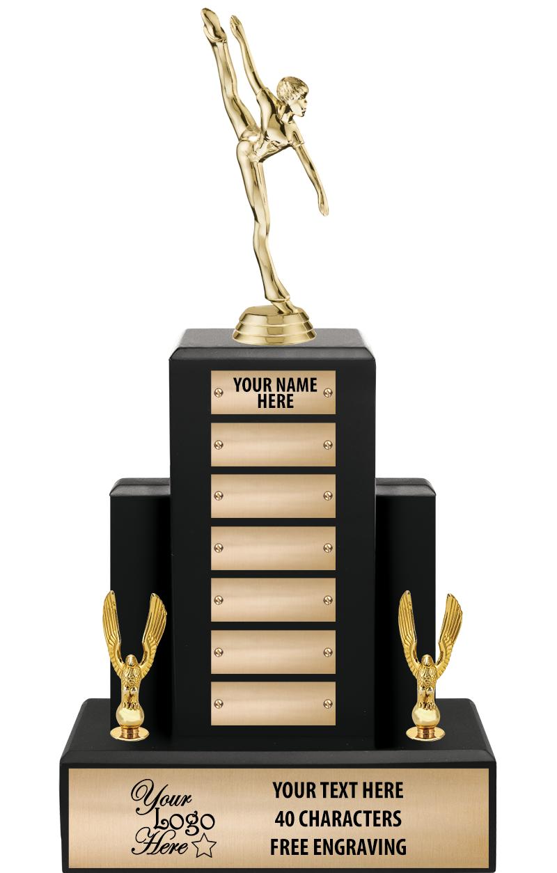 15.75" BLACK WOOD PPTL TROPHY