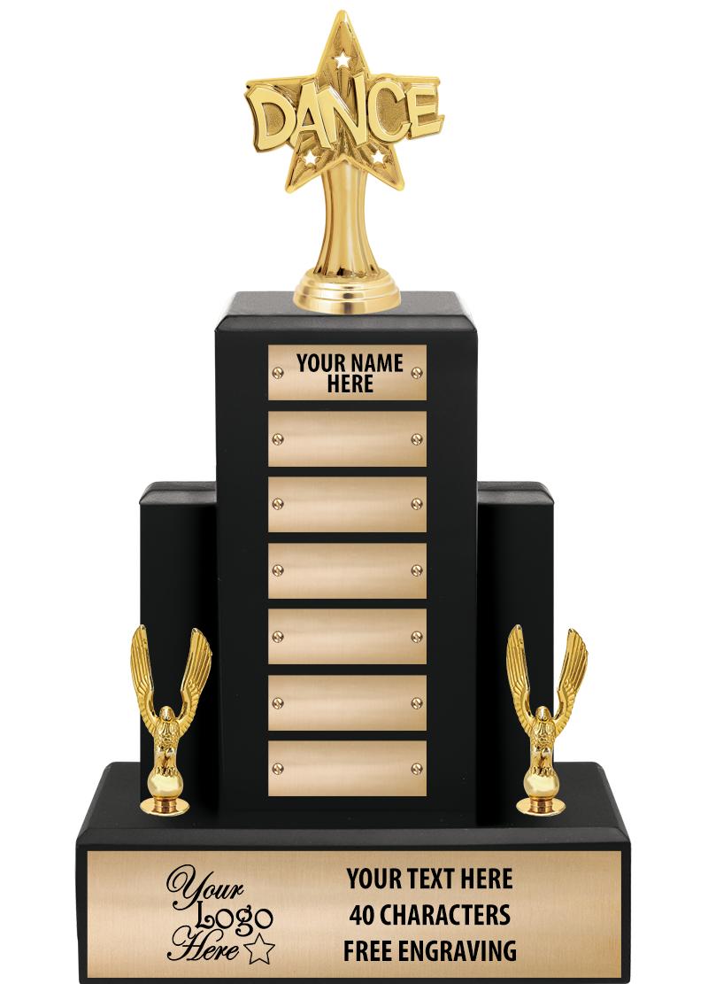 15.75" BLACK WOOD PPTL TROPHY