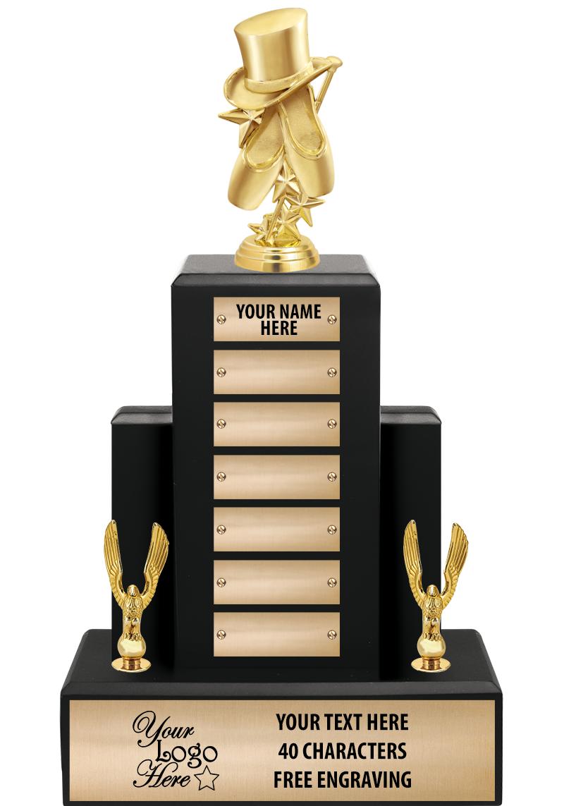 15.75" BLACK WOOD PPTL TROPHY