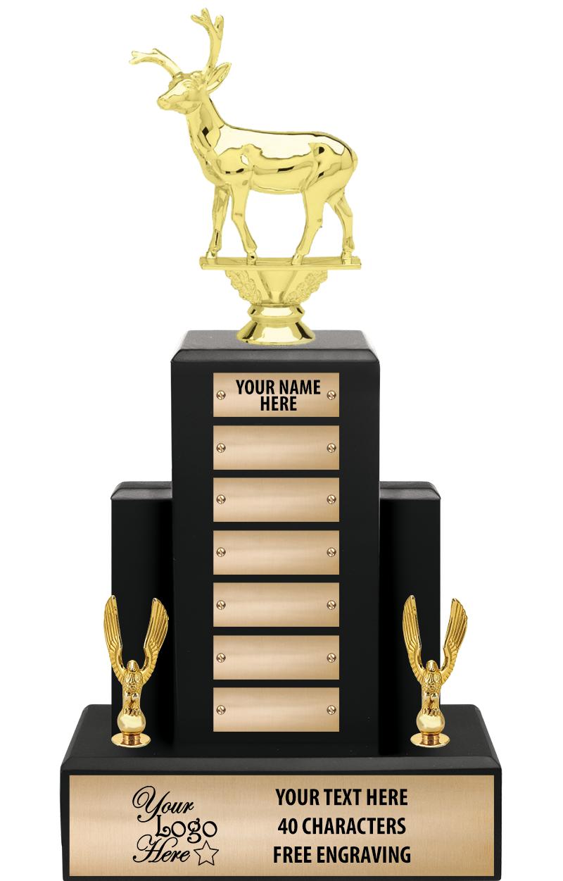 15.75" BLACK WOOD PPTL TROPHY