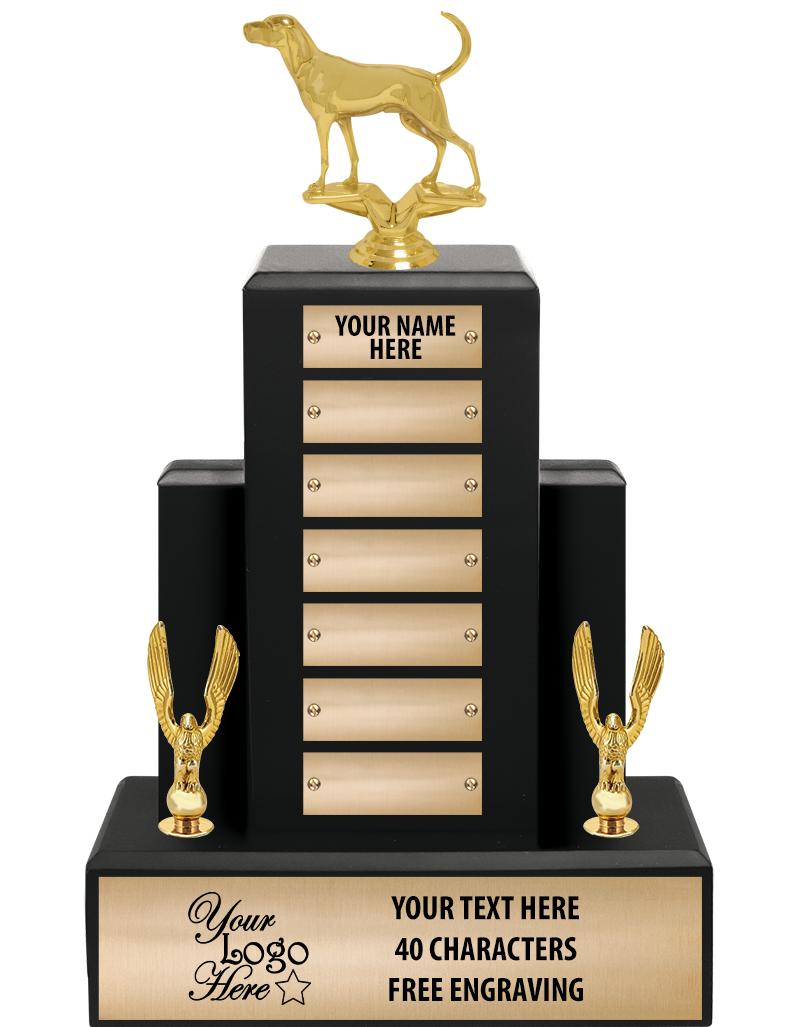 15.75" BLACK WOOD PPTL TROPHY