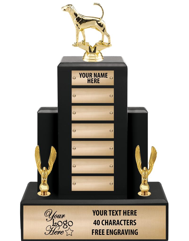 15.75" BLACK WOOD PPTL TROPHY