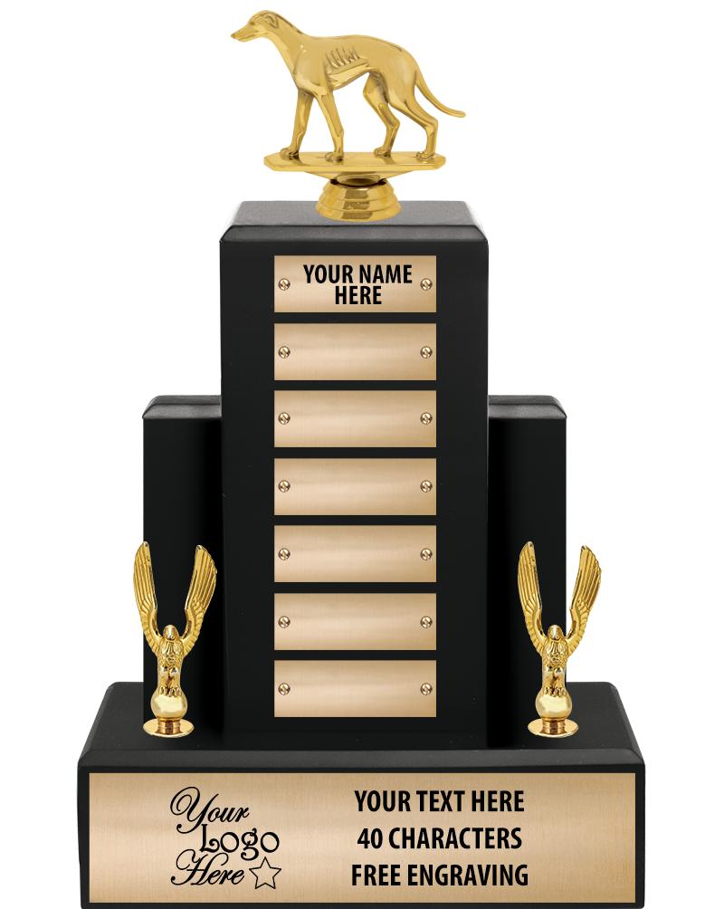 15.75" BLACK WOOD PPTL TROPHY