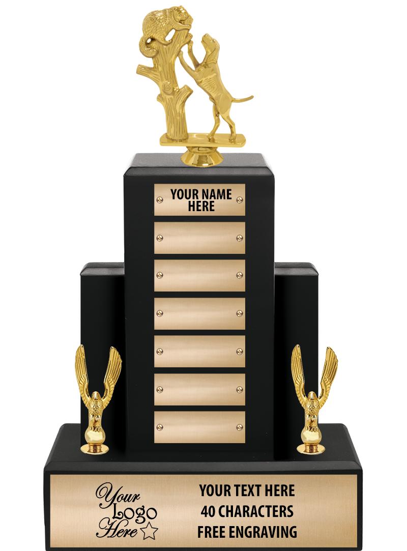 15.75" BLACK WOOD PPTL TROPHY