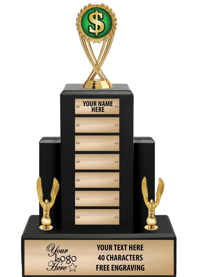 15.75" BLACK WOOD PPTL TROPHY