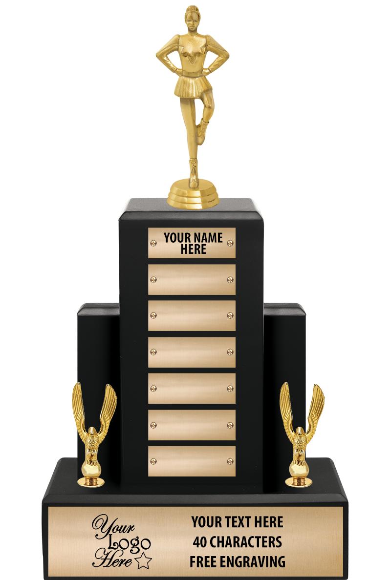 15.75" BLACK WOOD PPTL TROPHY