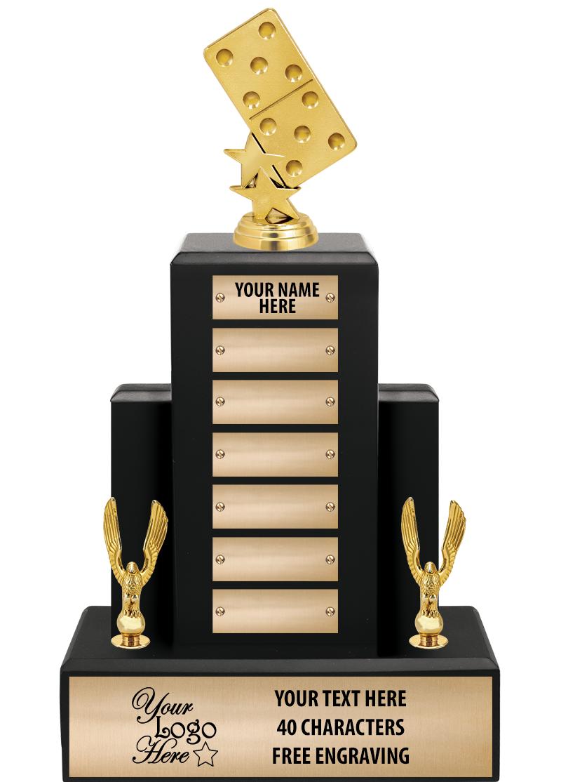 15.75" BLACK WOOD PPTL TROPHY