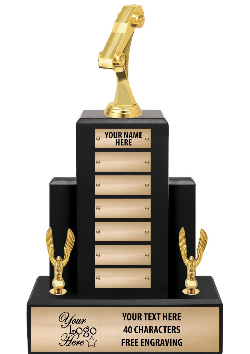 15.75" BLACK WOOD PPTL TROPHY