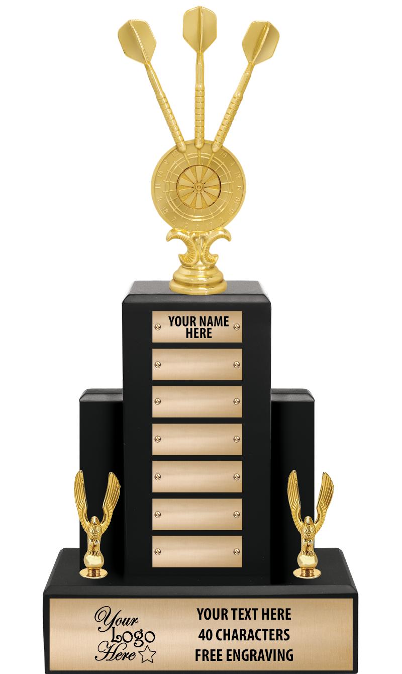 15.75" BLACK WOOD PPTL TROPHY